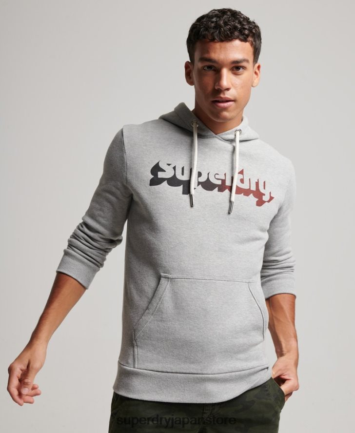ヴィンテージシャドウパーカー 男性 Superdry 衣類 ライトグレー 2J62PZ706