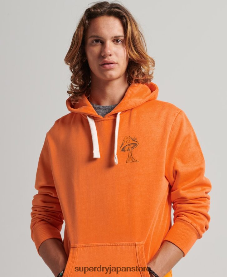 イントゥ・ザ・ウッズ グラフィック パーカー 男性 Superdry 衣類 オレンジ 2J62PZ707