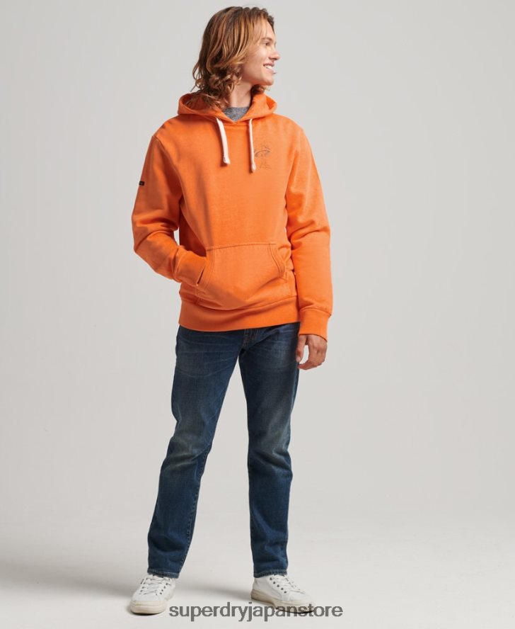 イントゥ・ザ・ウッズ グラフィック パーカー 男性 Superdry 衣類 オレンジ 2J62PZ707
