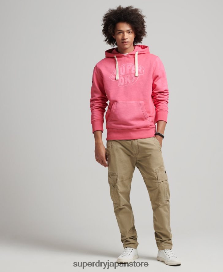 イントゥ・ザ・ウッズ グラフィック パーカー 男性 Superdry 衣類 ピンク 2J62PZ708