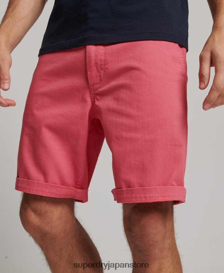 オフィサーチノショーツ 男性 Superdry 衣類 ピンク 2J62PZ71