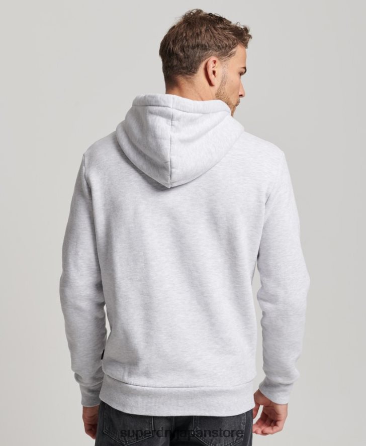 トラベルステッカーパーカー 男性 Superdry 衣類 ライトグレー 2J62PZ720