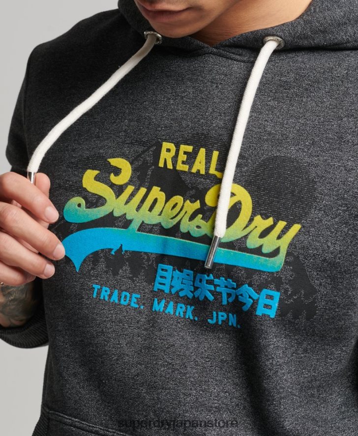ヴィンテージロゴマウンテンパーカー 男性 Superdry 衣類 黒 2J62PZ728
