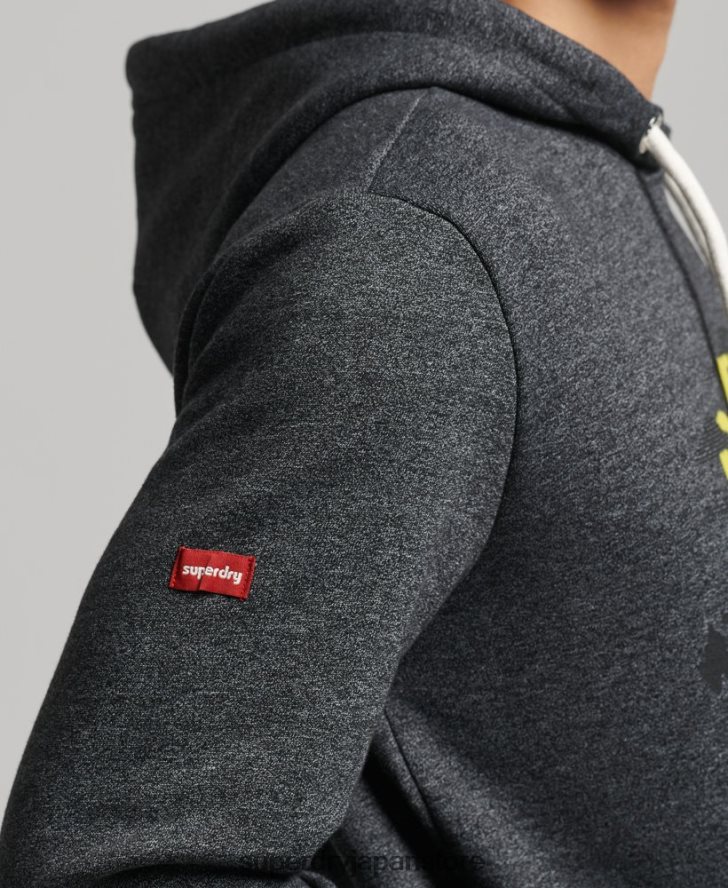 ヴィンテージロゴマウンテンパーカー 男性 Superdry 衣類 黒 2J62PZ728