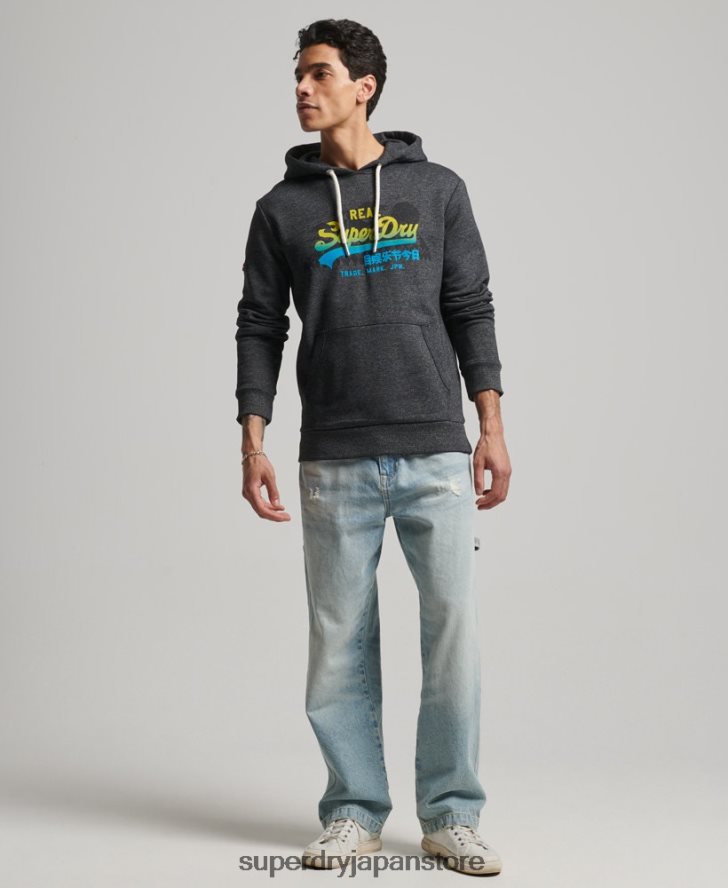 ヴィンテージロゴマウンテンパーカー 男性 Superdry 衣類 黒 2J62PZ728