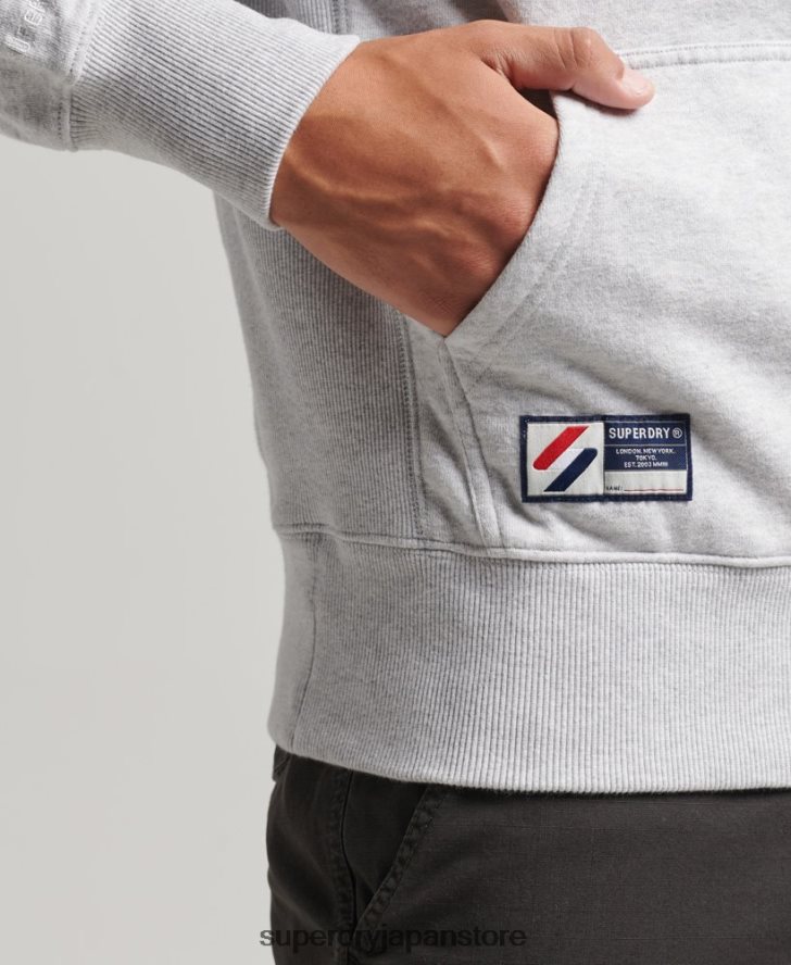 エッセンシャルパーカー 男性 Superdry 衣類 グレー 2J62PZ732