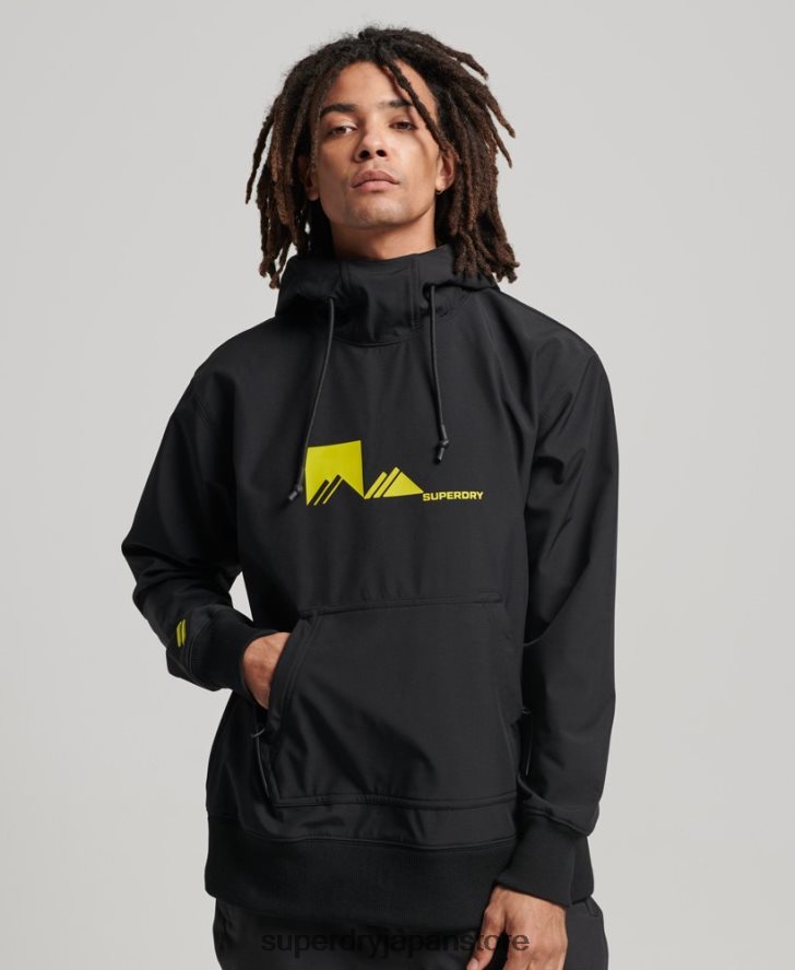 スノーテックパーカー 男性 Superdry 衣類 黒 2J62PZ734