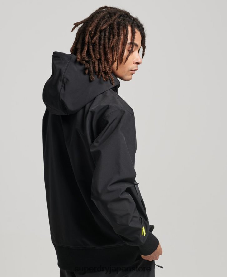 スノーテックパーカー 男性 Superdry 衣類 黒 2J62PZ734
