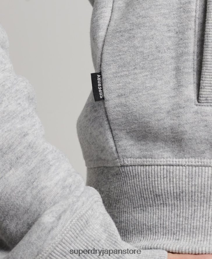 ヴィンテージロゴ刺繍ジップトラックトップ 男性 Superdry 衣類 グレー 2J62PZ739