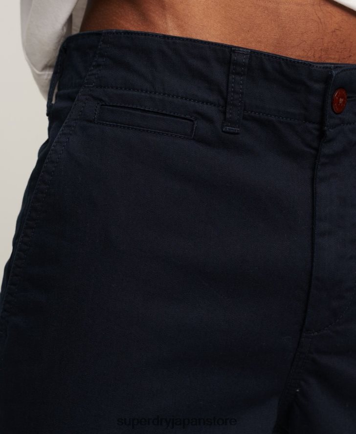 ヴィンテージオフィサーチノショーツ 男性 Superdry 衣類 海軍 2J62PZ73
