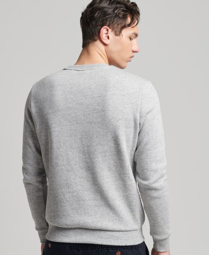 ヴィンテージロゴインタレストクルースウェットシャツ 男性 Superdry 衣類 グレー 2J62PZ742