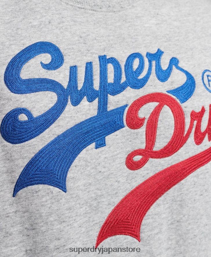 ヴィンテージロゴインタレストクルースウェットシャツ 男性 Superdry 衣類 グレー 2J62PZ742