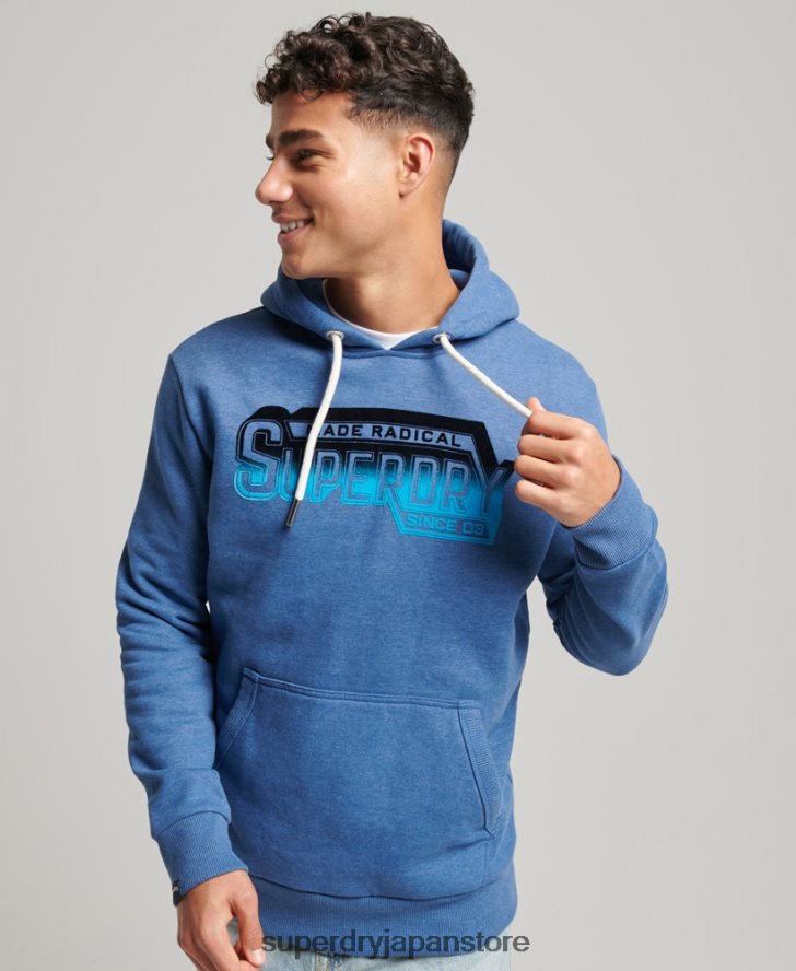 ヴィンテージシャドウパーカー 男性 Superdry 衣類 海軍 2J62PZ753