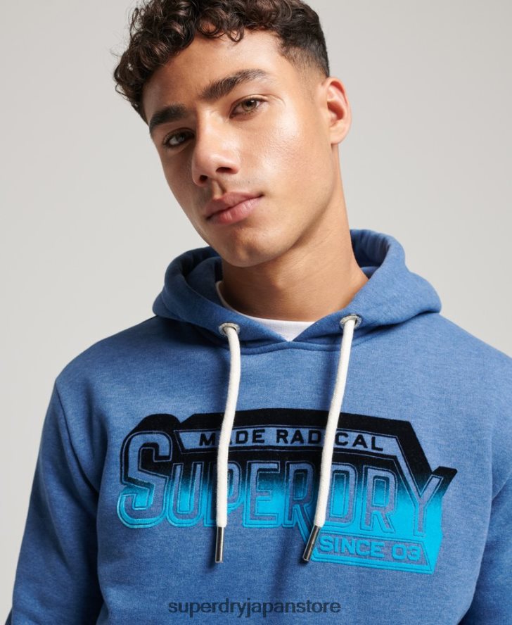 ヴィンテージシャドウパーカー 男性 Superdry 衣類 海軍 2J62PZ753