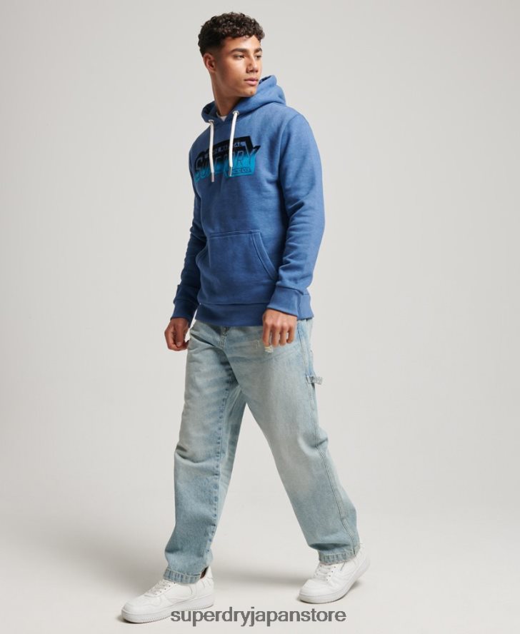 ヴィンテージシャドウパーカー 男性 Superdry 衣類 海軍 2J62PZ753