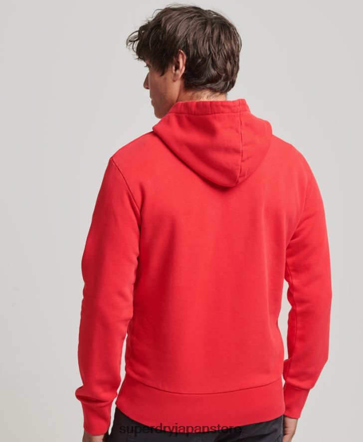サイケロックパーカー 男性 Superdry 衣類 赤 2J62PZ759