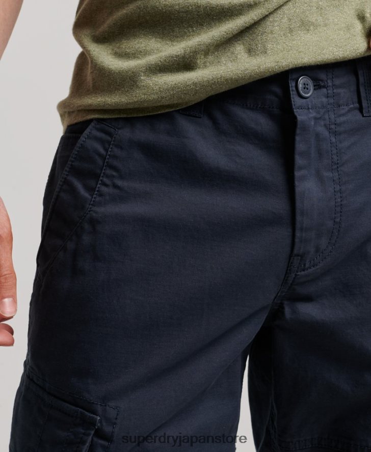 オーガニックコットンコアカーゴショーツ 男性 Superdry 衣類 海軍 2J62PZ75