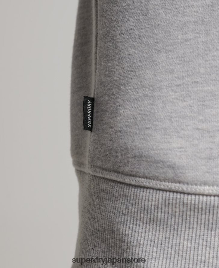 オーガニックコットン エッセンシャル ロゴ クルー スウェットシャツ 男性 Superdry 衣類 ライトグレー 2J62PZ770