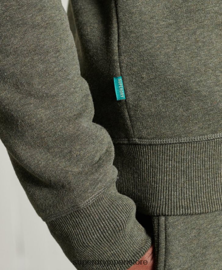 ヴィンテージロゴ刺繍クルースウェットシャツ 男性 Superdry 衣類 カーキ 2J62PZ775