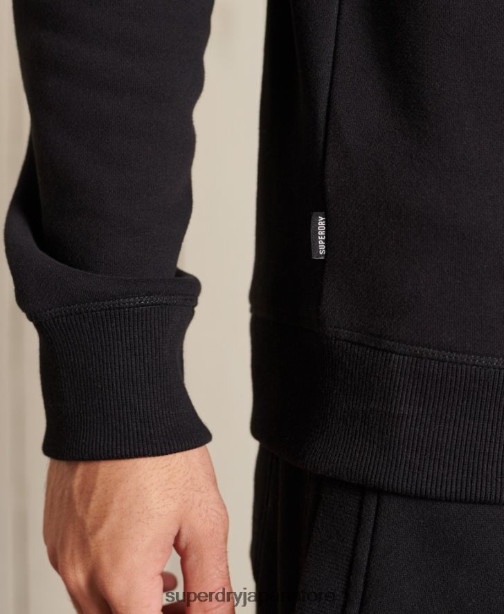ヴィンテージロゴ刺繍クルースウェットシャツ 男性 Superdry 衣類 黒 2J62PZ776