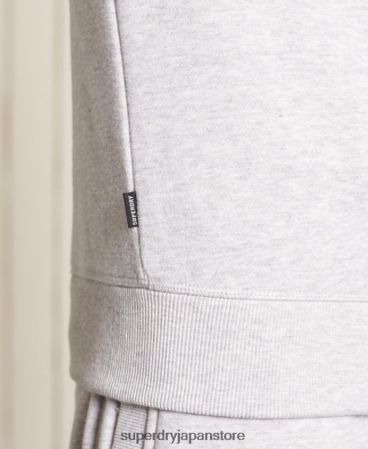 ヴィンテージロゴ刺繍クルースウェットシャツ 男性 Superdry 衣類 ライトグレー 2J62PZ777