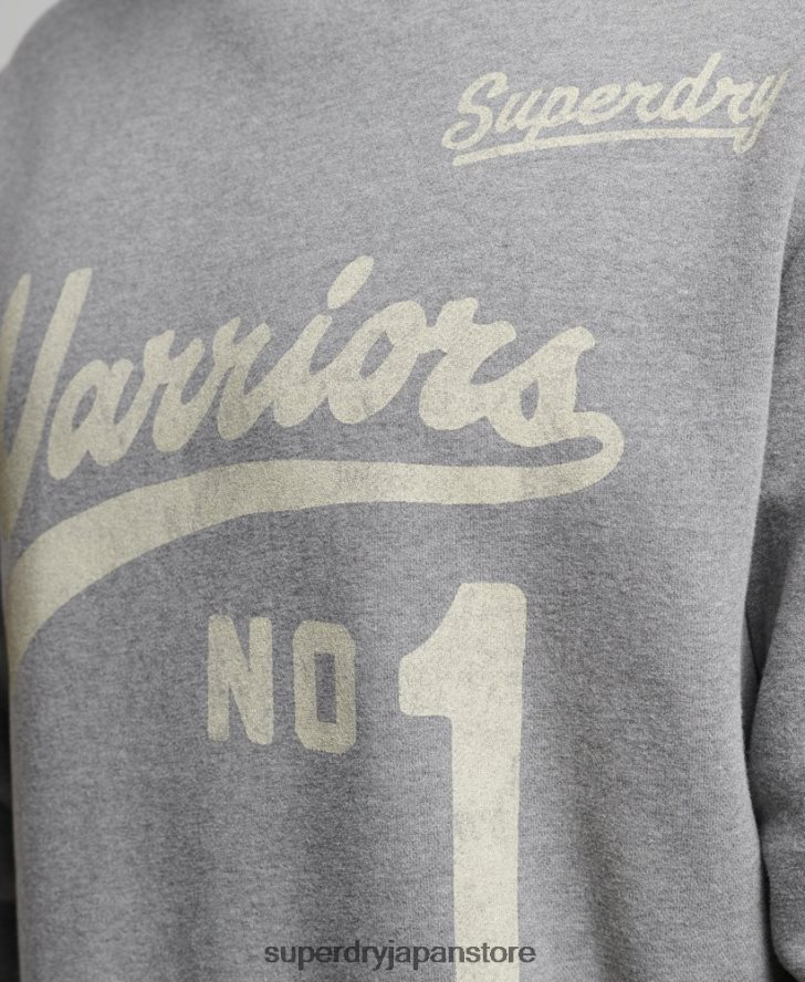 カレッジクルースウェットシャツ 男性 Superdry 衣類 濃い灰色 2J62PZ782