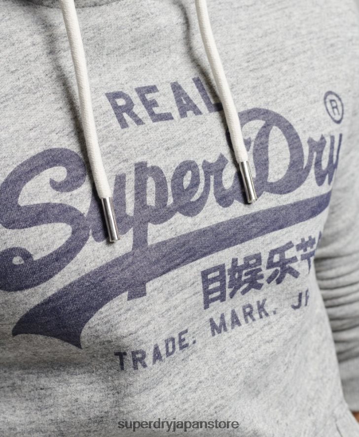 ヴィンテージロゴパーカー 男性 Superdry 衣類 グレー 2J62PZ789