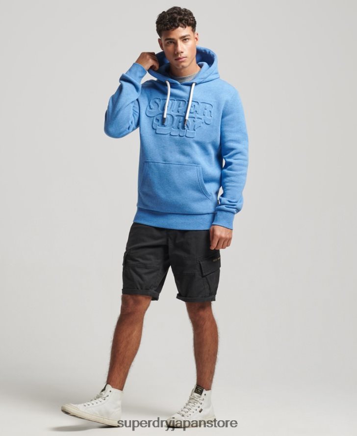 ヴィンテージクーパークラスエンボスパーカー 男性 Superdry 衣類 青 2J62PZ798