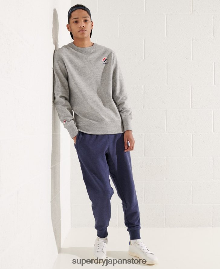 スポーツスタイルエッセンシャルクルーネックスウェットシャツ 男性 Superdry 衣類 ライトグレー 2J62PZ799