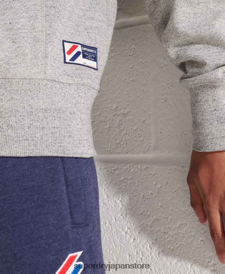 スポーツスタイルエッセンシャルクルーネックスウェットシャツ 男性 Superdry 衣類 ライトグレー 2J62PZ799