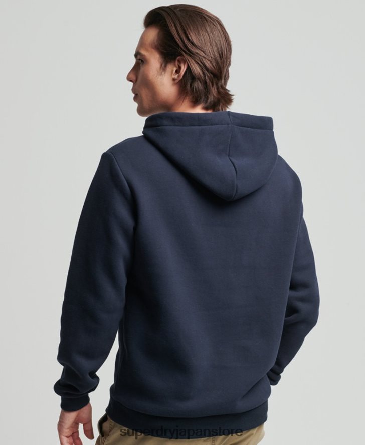 ヴィンテージカレッジパーカー 男性 Superdry 衣類 海軍 2J62PZ801