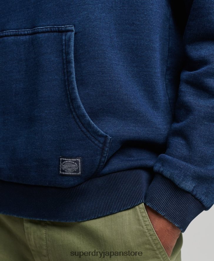 ヴィンテージインディゴパーカー 男性 Superdry 衣類 濃紺 2J62PZ802