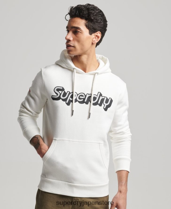 トレーディングコーパーカー 男性 Superdry 衣類 白 2J62PZ804