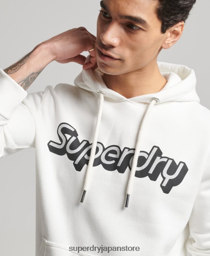 トレーディングコーパーカー 男性 Superdry 衣類 白 2J62PZ804