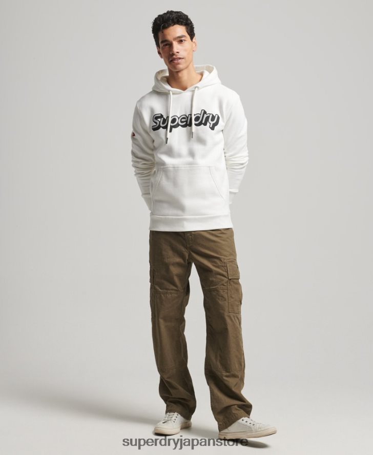 トレーディングコーパーカー 男性 Superdry 衣類 白 2J62PZ804