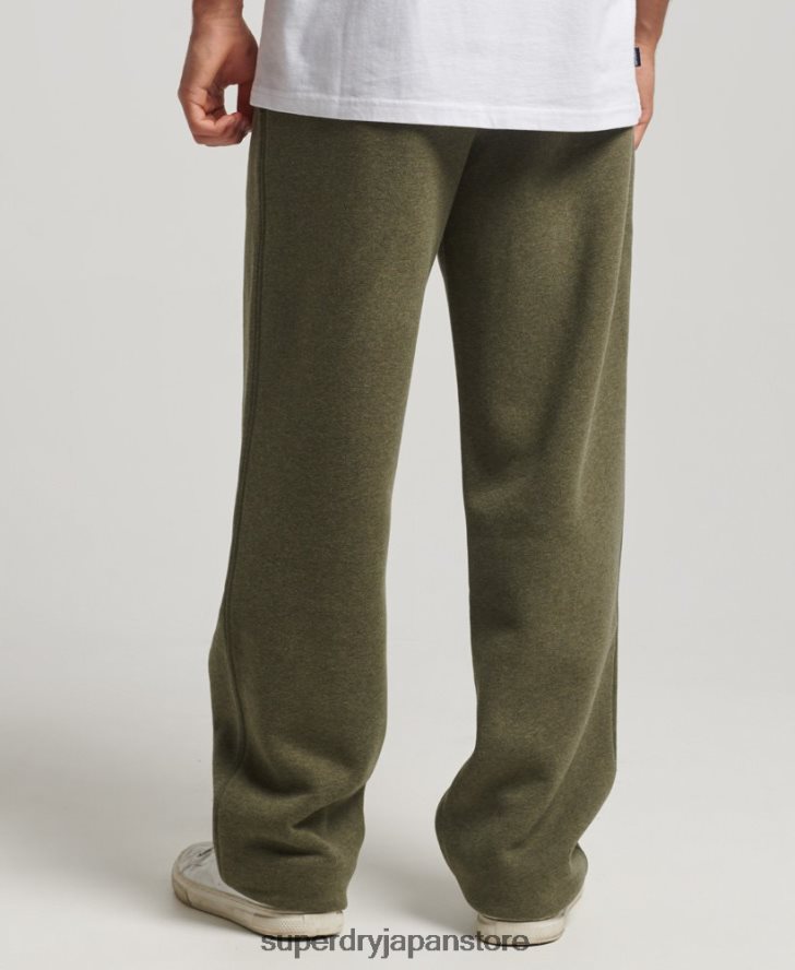 オーガニックコットン ヴィンテージロゴ ストレートジョガー 男性 Superdry 衣類 緑 2J62PZ80