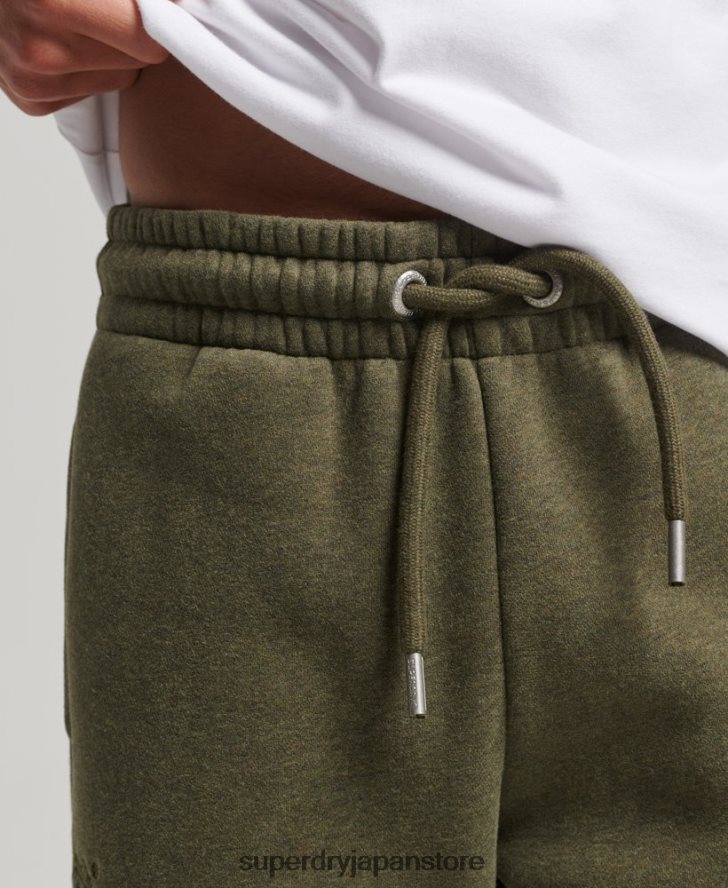 オーガニックコットン ヴィンテージロゴ ストレートジョガー 男性 Superdry 衣類 緑 2J62PZ80