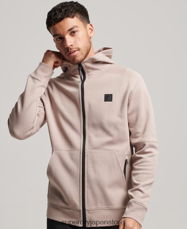 コードテックジップパーカー 男性 Superdry 衣類 ライトグレー 2J62PZ81