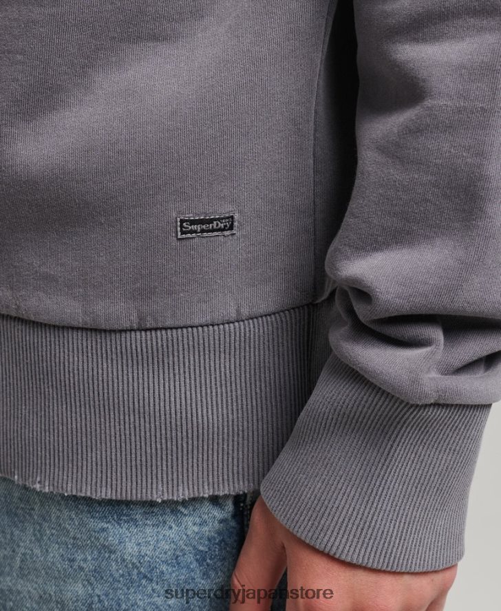 ヴィンテージインディーマークパーカー 男性 Superdry 衣類 濃い灰色 2J62PZ811