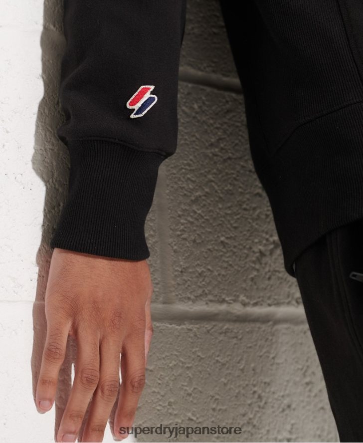 スポーツスタイルエッセンシャルクルーネックスウェットシャツ 男性 Superdry 衣類 黒 2J62PZ814