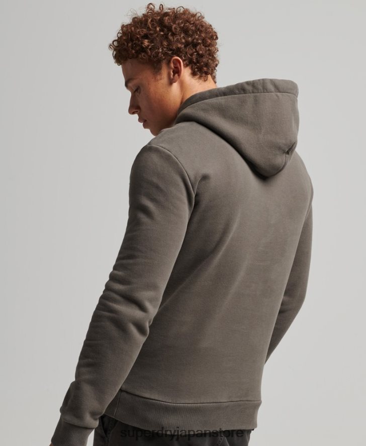 スタイル＆メイドのパーカー 男性 Superdry 衣類 濃い灰色 2J62PZ815
