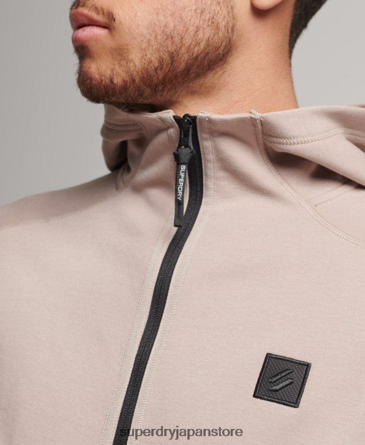 コードテックジップパーカー 男性 Superdry 衣類 ライトグレー 2J62PZ81