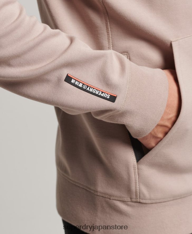 コードテックジップパーカー 男性 Superdry 衣類 ライトグレー 2J62PZ81