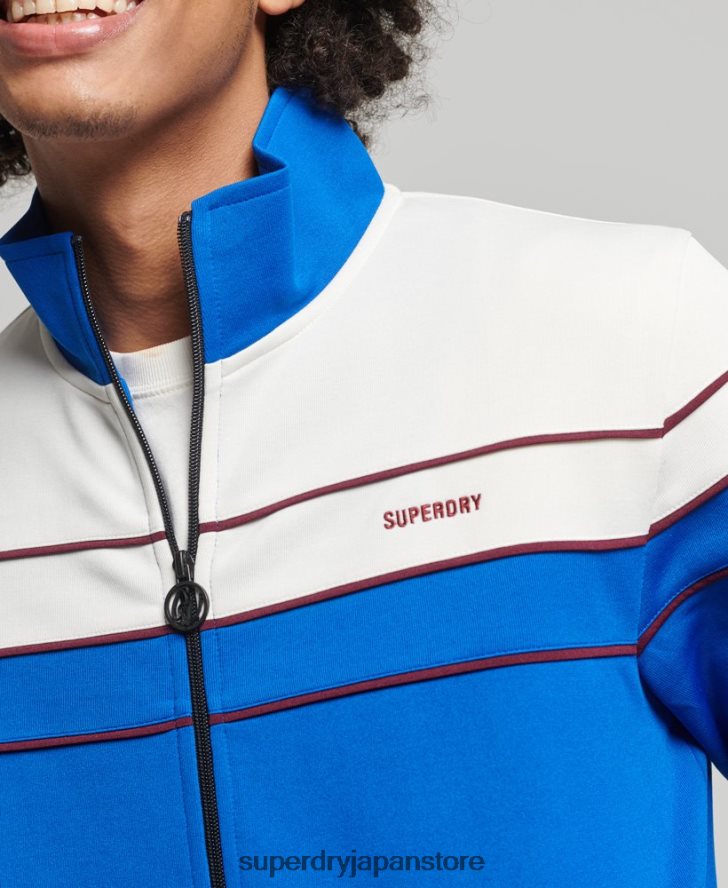 ヴィンテージジップスルートラックトップ 男性 Superdry 衣類 青 2J62PZ822