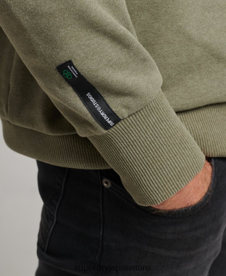 リサイクルシティクルースウェットシャツ 男性 Superdry 衣類 カーキ 2J62PZ831