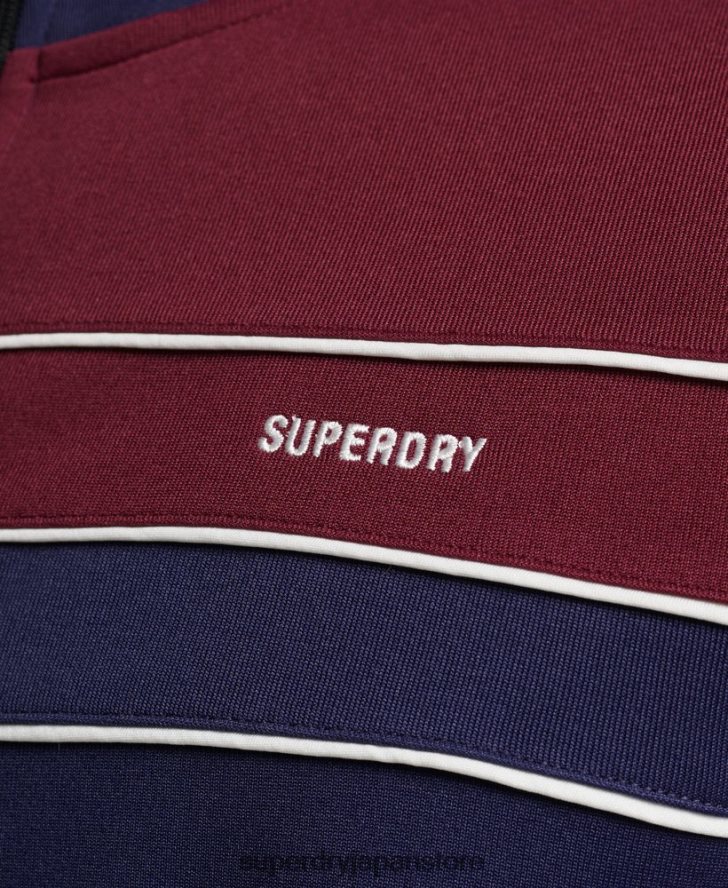 ヴィンテージジップスルートラックトップ 男性 Superdry 衣類 海軍 2J62PZ834