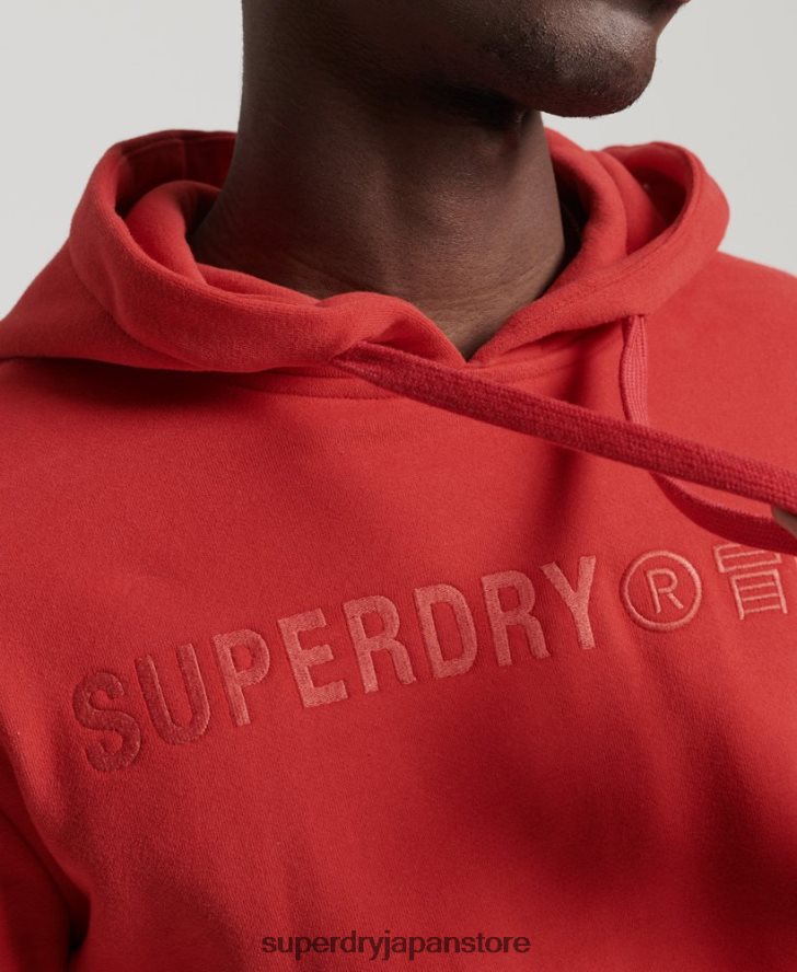 ヴィンテージ企業ロゴパーカー 男性 Superdry 衣類 赤 2J62PZ836
