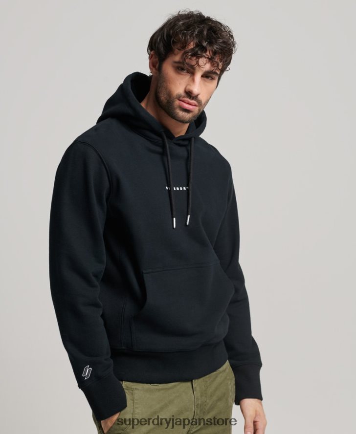 コードサープラスロゴパーカー 男性 Superdry 衣類 黒 2J62PZ837