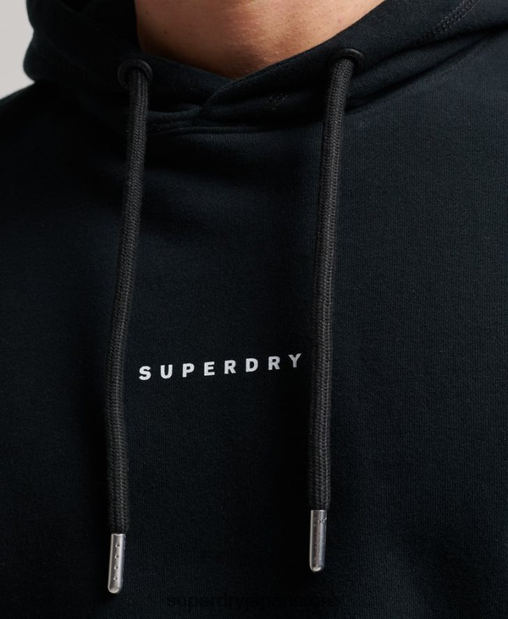 コードサープラスロゴパーカー 男性 Superdry 衣類 黒 2J62PZ837