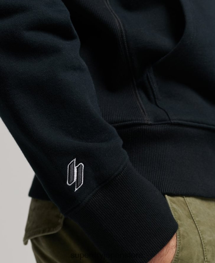 コードサープラスロゴパーカー 男性 Superdry 衣類 黒 2J62PZ837